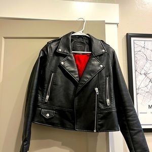 BlankNYC Leather Jacket - Black, size small